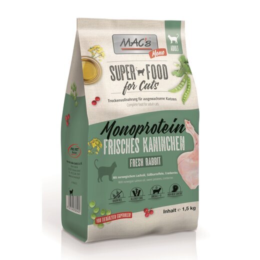 MACs Cat Adult Monoprotein Kaninchen - Sparpaket 2 x 7 kg