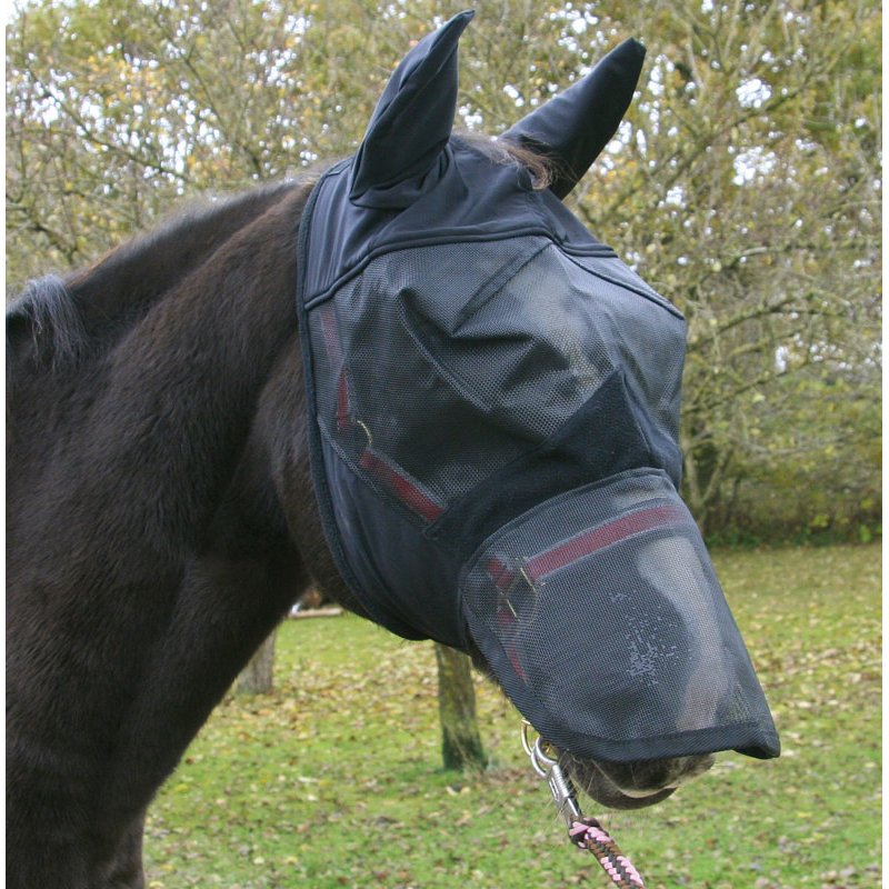 Fliegenmaske mit Ohren- und N?sternschutz - Pony