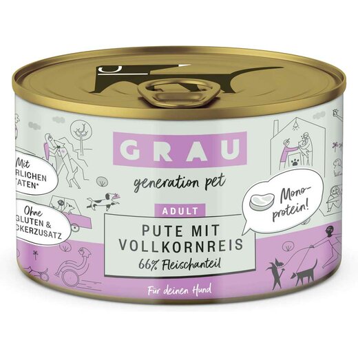 Grau Schlemmertopf Rind mit Vollkornreis
