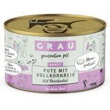 Grau Hund Pute mit Vollkornreis