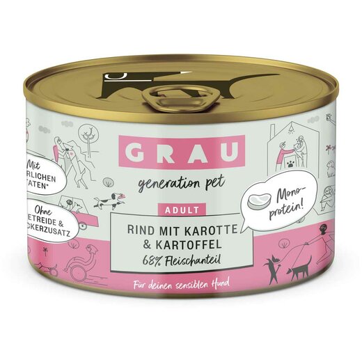 Grau Schlemmertopf Rind mit Pansen
