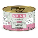 Grau Hund Rind mit Karotte & Kartoffel