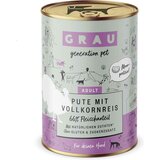 Grau Hund Pute mit Vollkornreis 400 g