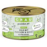 Grau Hund Wild mit Zucchini & Hirse 200 g