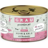 Grau Katzenfutter Huhn & Kalb