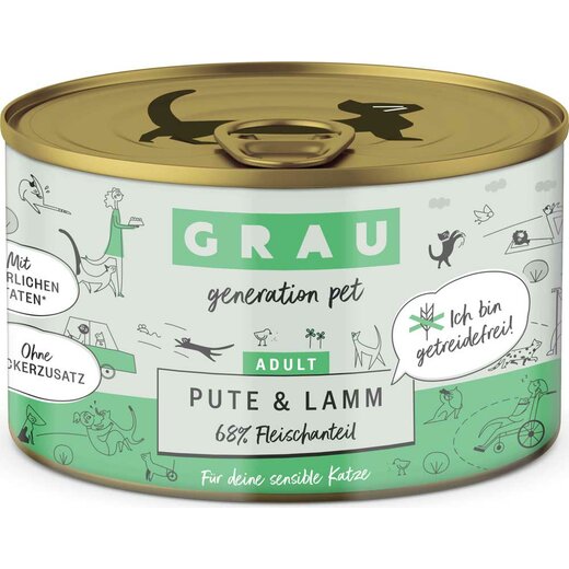 Grau BCC Getreidefrei Pute & Lamm
