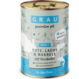 Grau Katzenfutter Pute, Lachs & Makrele 400 g