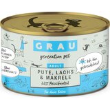 Grau Katzenfutter Pute, Lachs & Makrele 200 g
