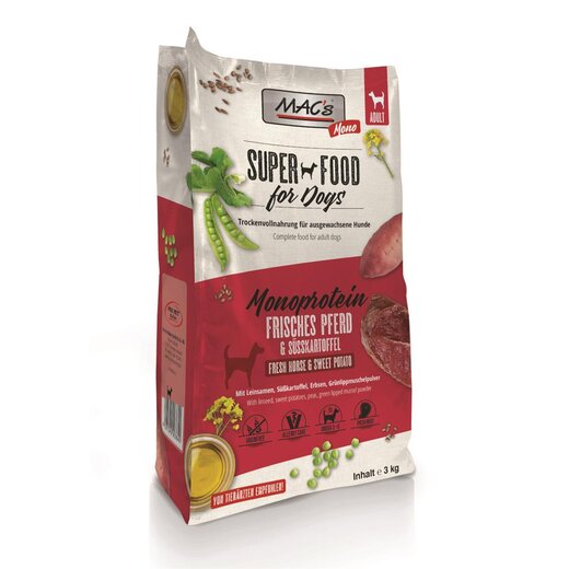 MACs Mono Pferd Hundefutter - 3 kg