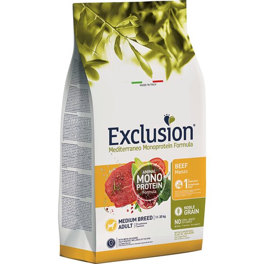 Exclusion Mediterraneo Noble Grain Adult Medium Rind