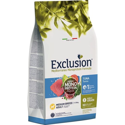 Exclusion Mediterraneo Noble Grain Adult Medium Thunfisch