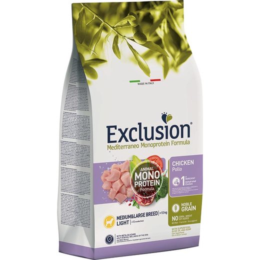 Exclusion Mediterraneo Noble Grain Light Medium&Large Huhn