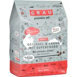 Grau Katzenfutter Geflgel & Lachs mit Superfoods