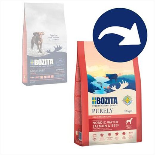 Bozita Purely Adult Large Grain Free Lachs & Rind 11 kg