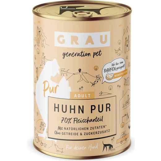 Grau Adult Huhn Pur