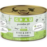 Grau Katzenfutter Rind & Ente