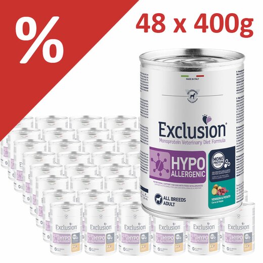 Exclusion Diet Sparpaket 48 x 400 g Hirsch & Kartoffel