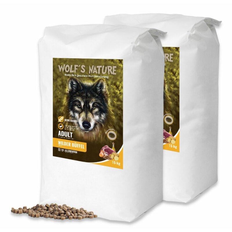 Wolf s Nature Wilder B?ffel Sparpaket 2 x 15 kg