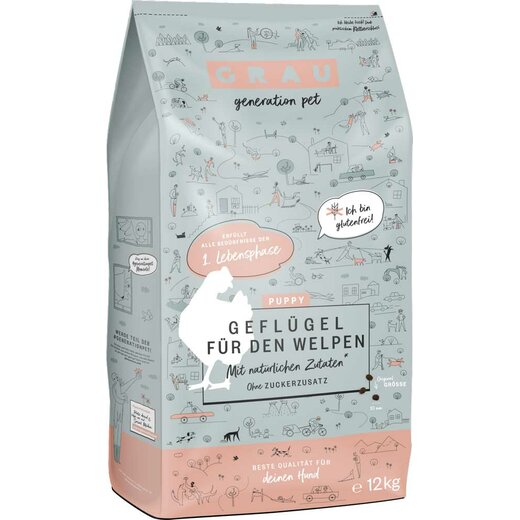 Grau Puppy Gefl�gel 12 kg