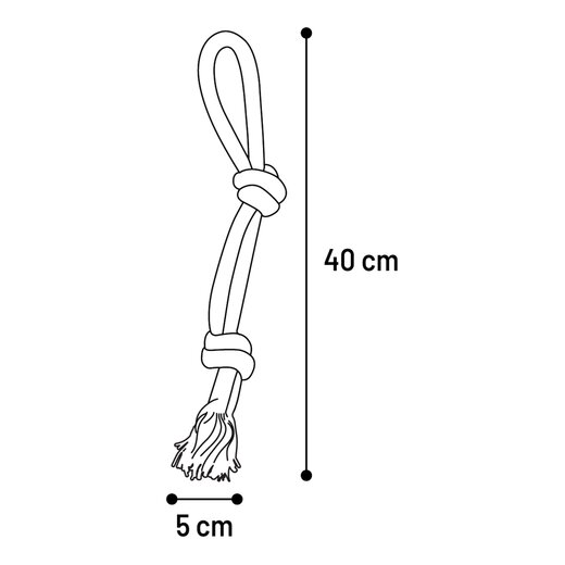 Flamingo Spielzeug Ringo Zerrseil mit 2 Knoten