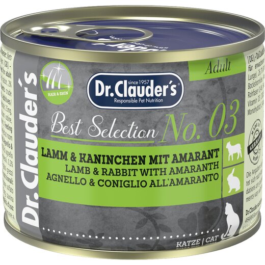 Dr.Clauders Best Selection Adult No3 Lamm & Kaninchen mit Amaranth