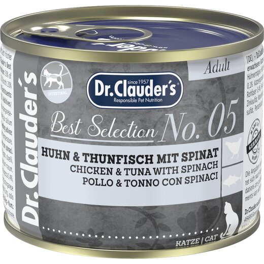 Dr.Clauders Best Selection Adult No5 Huhn & Thunfisch mit Spinat