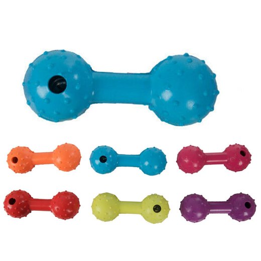 Hundespielzeug Gummihantel mit Glocke