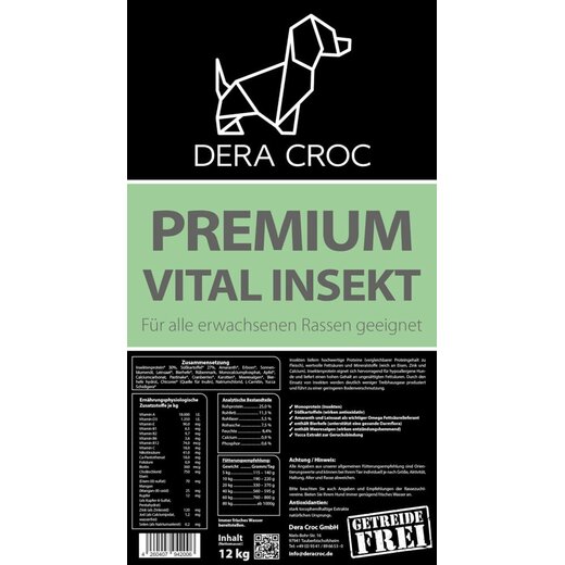 Dera Croc Premium Vital Insekt getreidefrei  4 kg