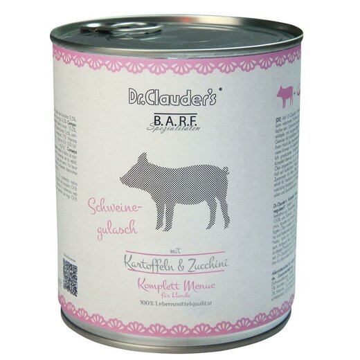 Dr. Clauders B.A.R.F. Komplett Menue Schweinegulasch 800 g