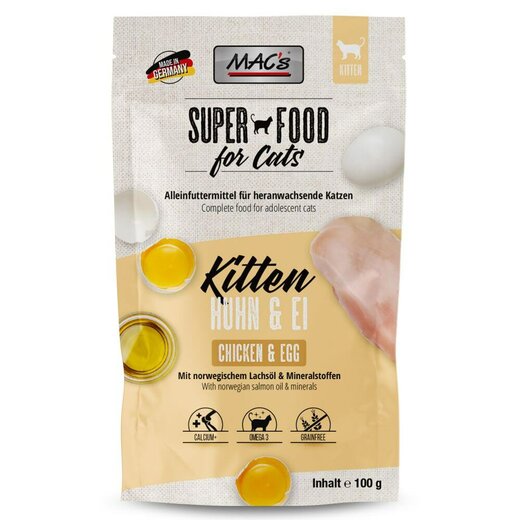 MACs Cat Pouchpack Kitten Huhn & Ei