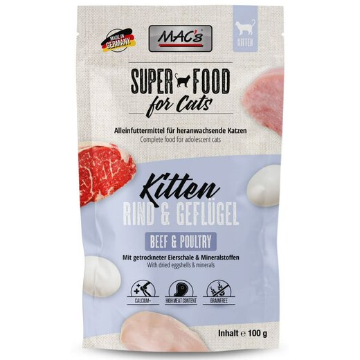 MACs Cat Pouchpack Kitten Rind & Geflgel