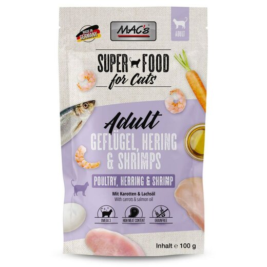 MACs Cat Pouchpack Geflgel, Hering & Shrimps