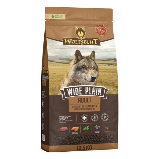 Wolfsblut Wide Plain Adult 12,5 kg (Packung beschdigt/verklebt)