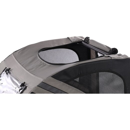 B-Ware E-Bike Hunde-Fahrradanhnger Remco gefedert, bis 45 kg grau