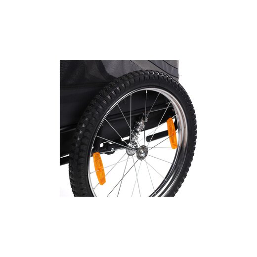 B-Ware E-Bike Hunde-Fahrradanhnger Remco gefedert, bis 45 kg grau