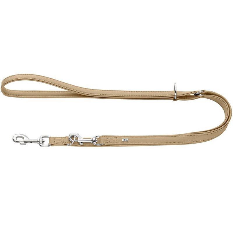 Hunter Verstellbare F?hrleine Amalfi beige Gr. M - Breite: 20mm, L?nge: 200cm