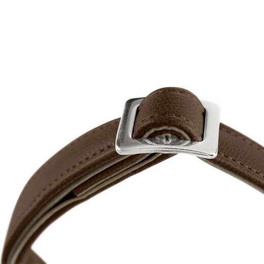 Hunter Halsung Amalfi Alu-Strong schokobraun Gr. M - Verstellbereich: 30-45cm, Breite 1,5cm