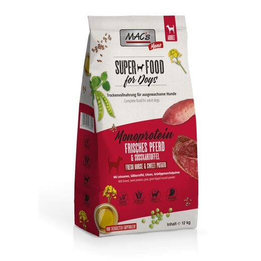 MACs Mono Pferd Hundefutter - 12 kg (Verpackung beschädigt)