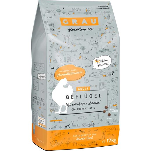 Grau Adult Geflügel 11,5 kg (Verpackung beschädigt)