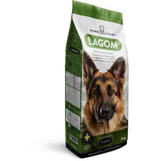 Hundköket Lagom Geflügel und Reis 14 kg (Verpackung...