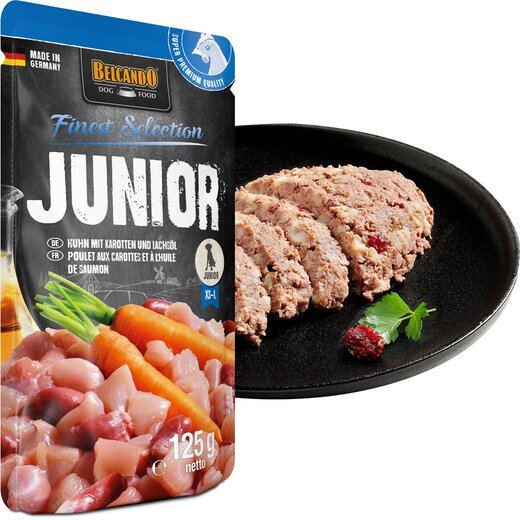 Belcando Junior mit Karotten & Lachs�l