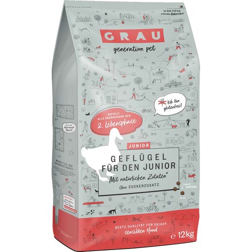 Grau Puppy Geflügel