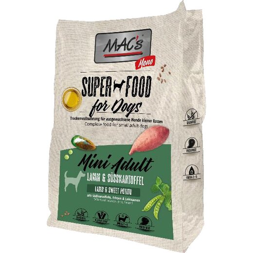 MACs Mono Mini Lamm Hundefutter - 3 kg (Verpackung...
