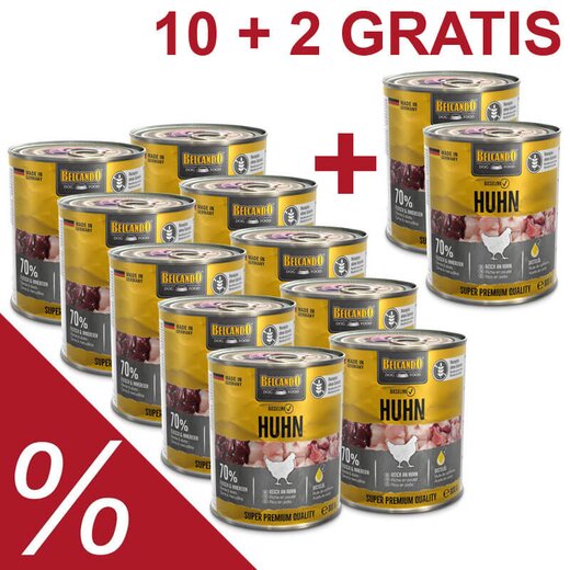 10+2 Aktion - Belcando Baseline 12 x 800g Huhn