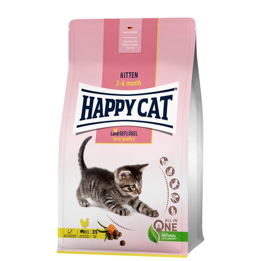 Happy Cat Young Kitten Land Geflügel 4 kg (MHD 2/26)