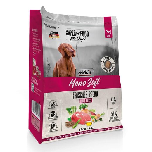 MACs Mono Soft frisches Pferd 4 kg (Verpackung beschädigt)