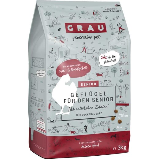 Grau Senior Gefl�gel 12 kg (Verpackung besch�digt)