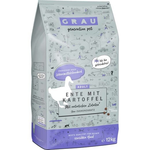 grau Excellence Adult sensibel/getreidefrei mit Ente &...