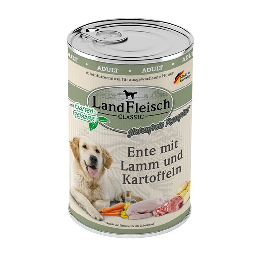Landfleisch Dog Pur Lamm & Ente & Kartoffeln